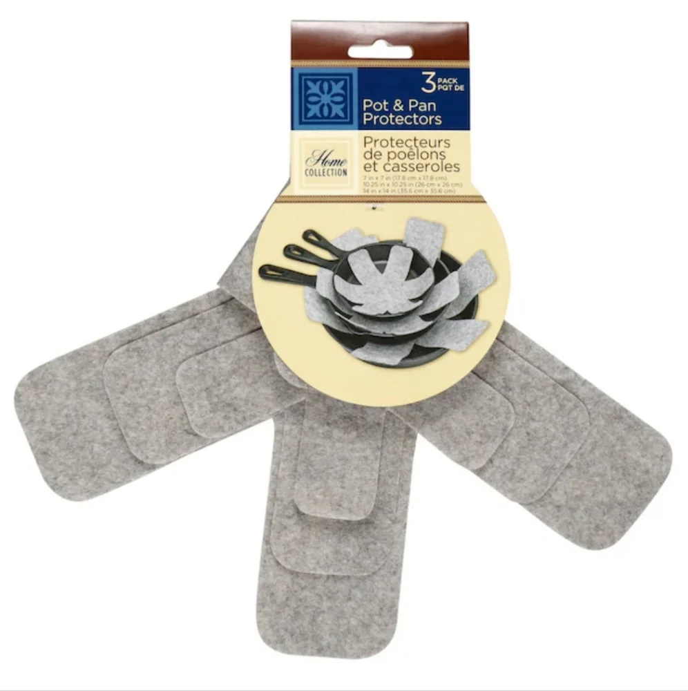 Home Collection Polyester Pot & Pan Protectors, 3-ct.